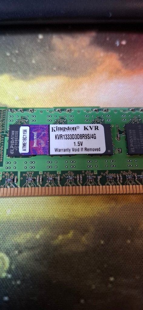 KingstonRAM KVR1333d3d8r9s/4g, Gebruikt, 1333 mhz, Server, DDR3
