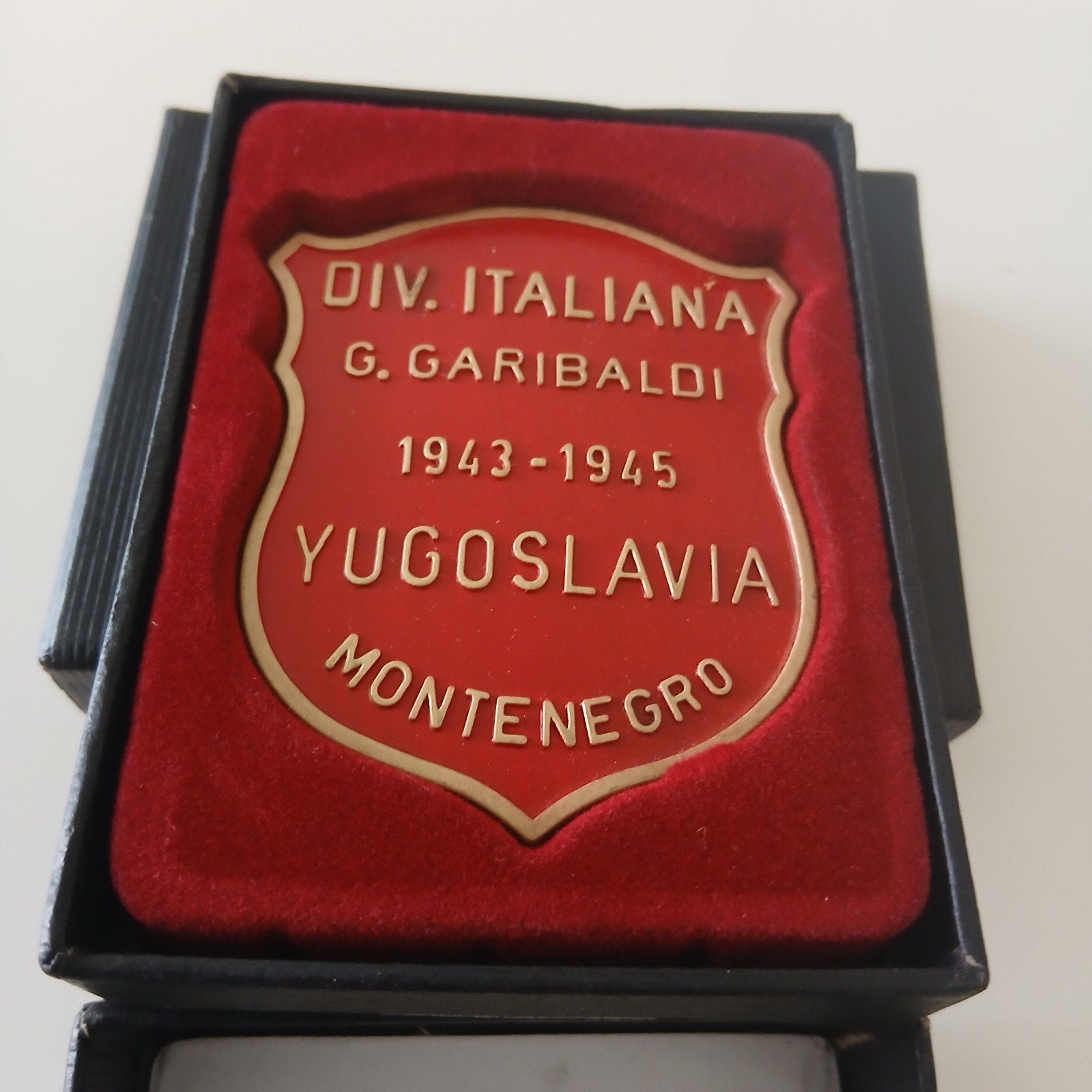 replica  Italiana G. Garibaldi 1943-1945 Yugoslavia Monteneg, Verzamelen, Ophalen, Overige soorten, Overige gebieden, Embleem of Badge