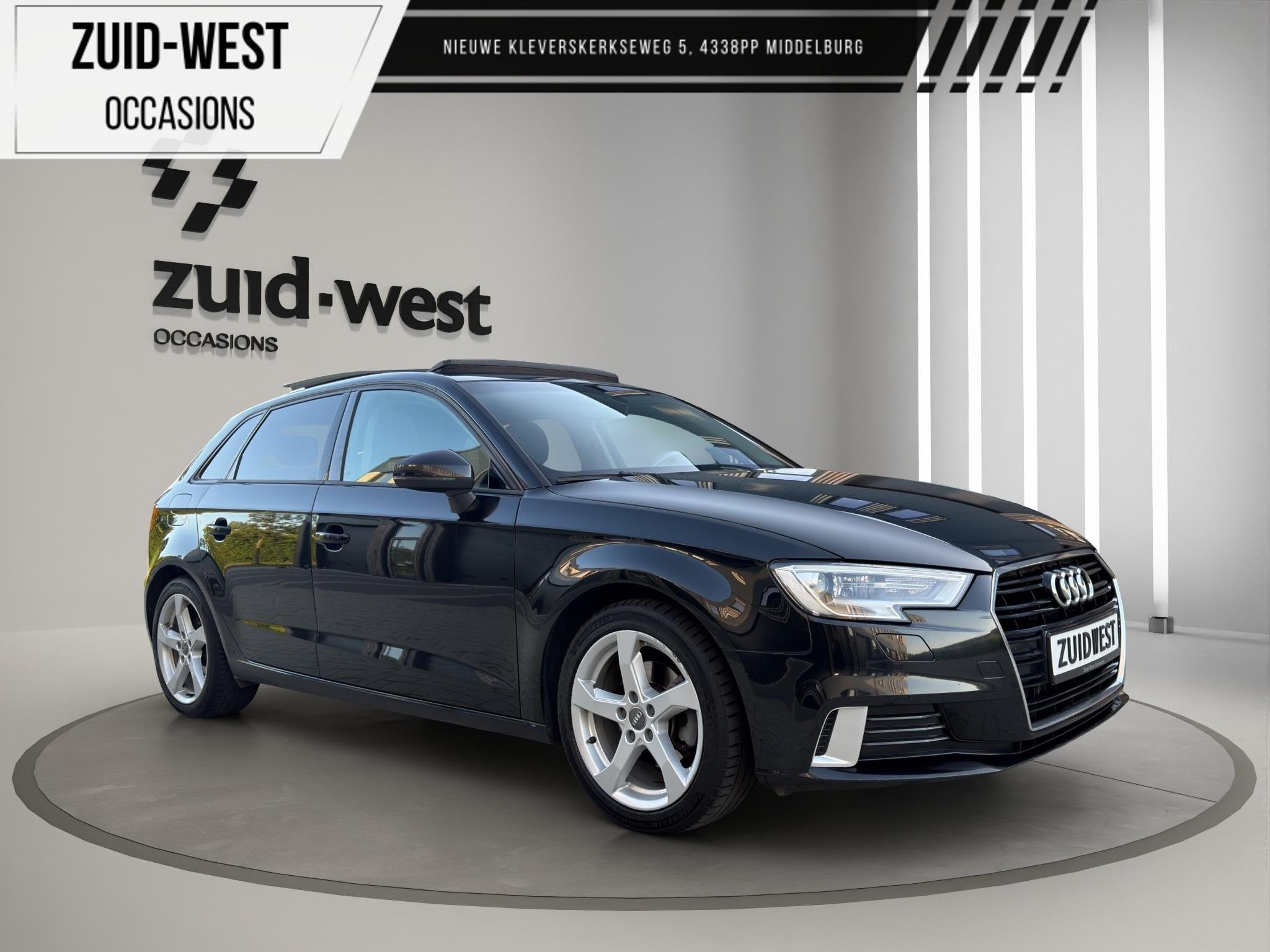 Audi A3 Sportback 1.0 30 TFSi Sport Pano Clima Cruise, Auto's, Voorwielaandrijving, Stof, Gebruikt, Zwart