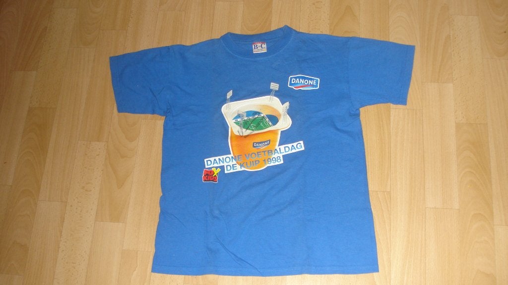 SHIRT VOETBALDAG DE KUIP 1998 MET ORIGINELE HANDTEKENINGEN, Ophalen of Verzenden, Zo goed als nieuw, Feyenoord, Shirt