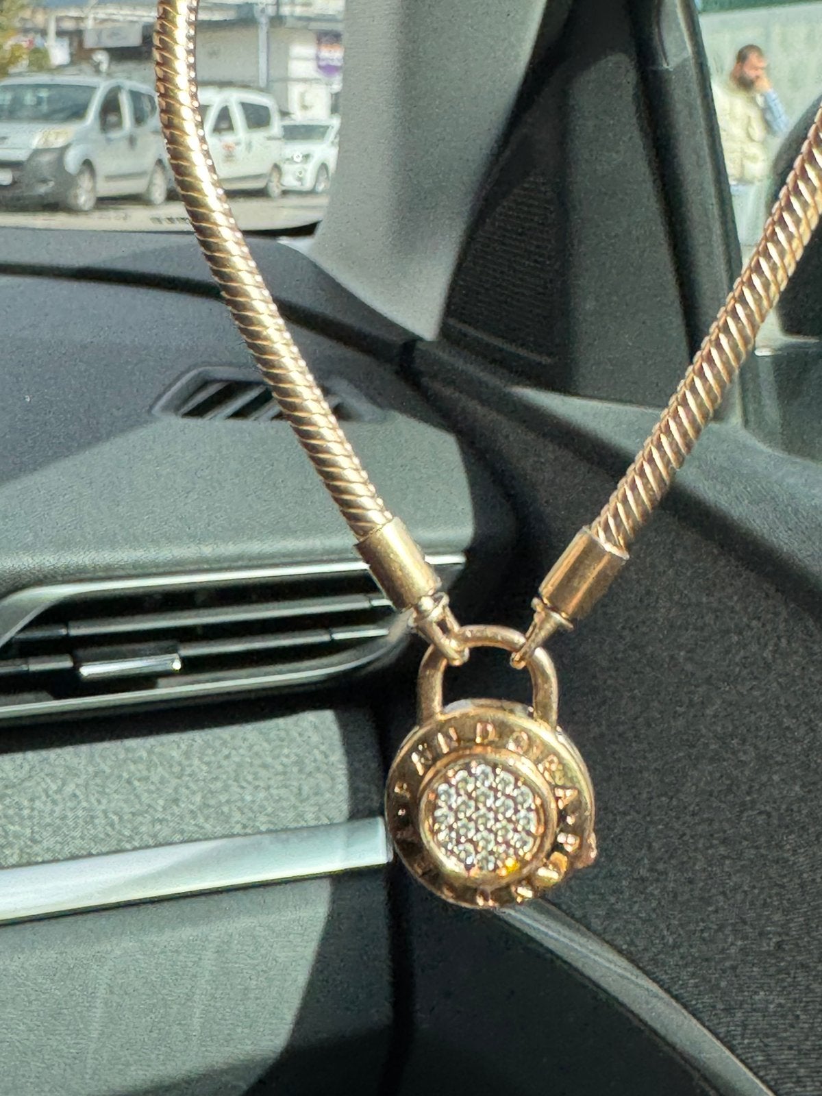 Pandora Rose Gold Armband met Bedel en Kristal, Overige materialen, Overige kleuren, Ophalen of Verzenden, Zo goed als nieuw