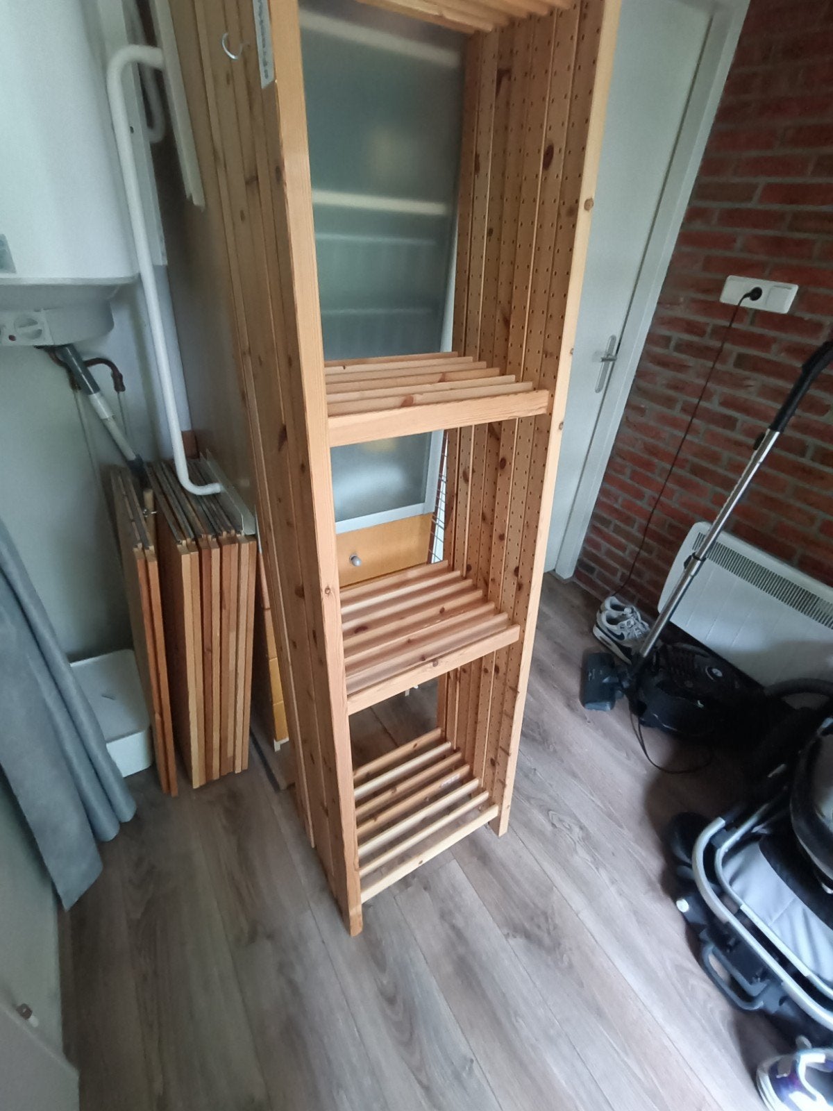 Ikea stellingkast van massief hout ivar, Ophalen, Gebruikt