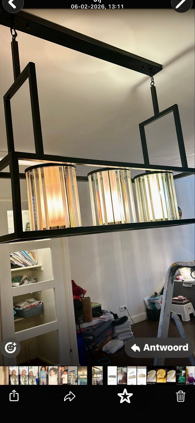 Eichholtz Hanglamp Rechthoekig Vierkant Design, Huis en Inrichting, Ophalen of Verzenden, Zo goed als nieuw, Metaal