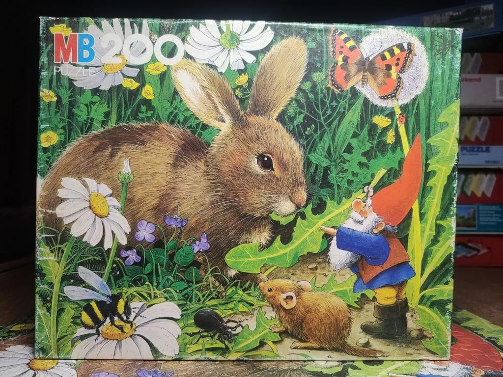 MB puzzel 200 stukjes uit 1980, Ophalen of Verzenden, Minder dan 500 stukjes, Zo goed als nieuw, Legpuzzel