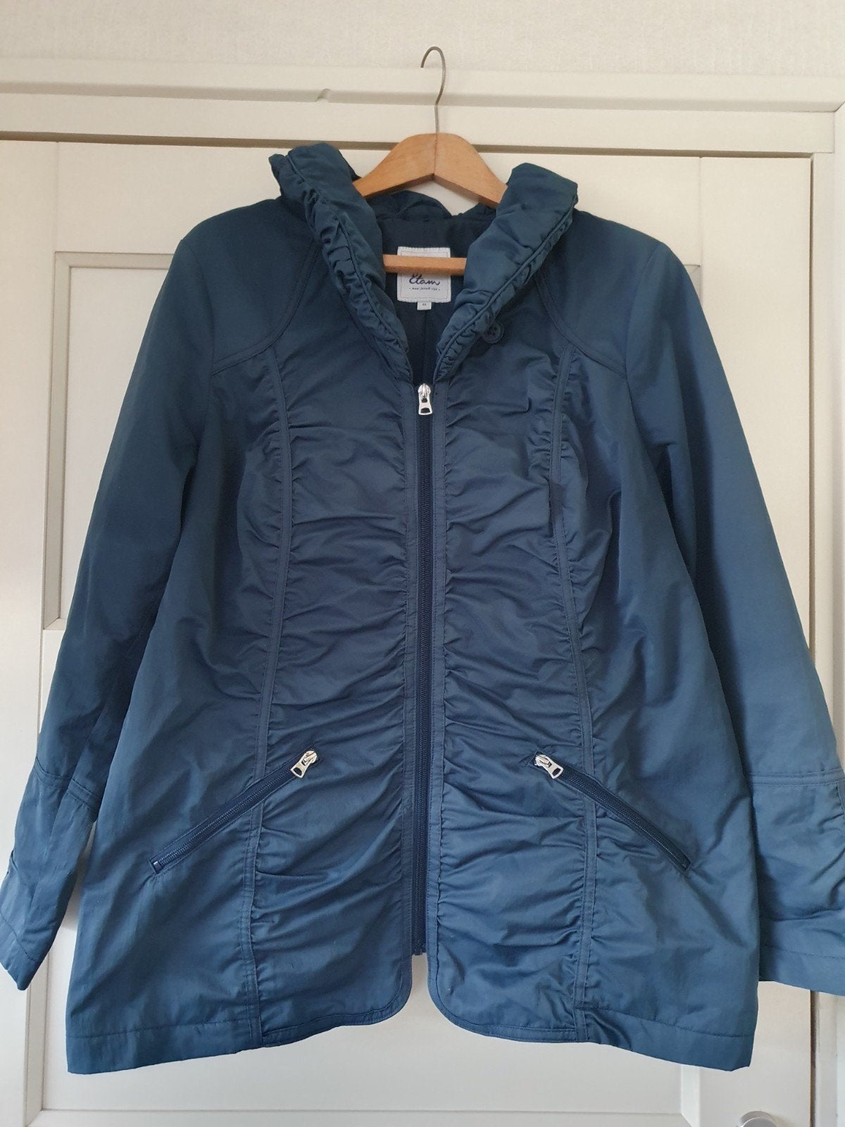 Blauwe nette zomerjas,  maat 46, Miss Etam, Blauw, Maat 46/48 (XL) of groter, Ophalen of Verzenden, Miss Etam