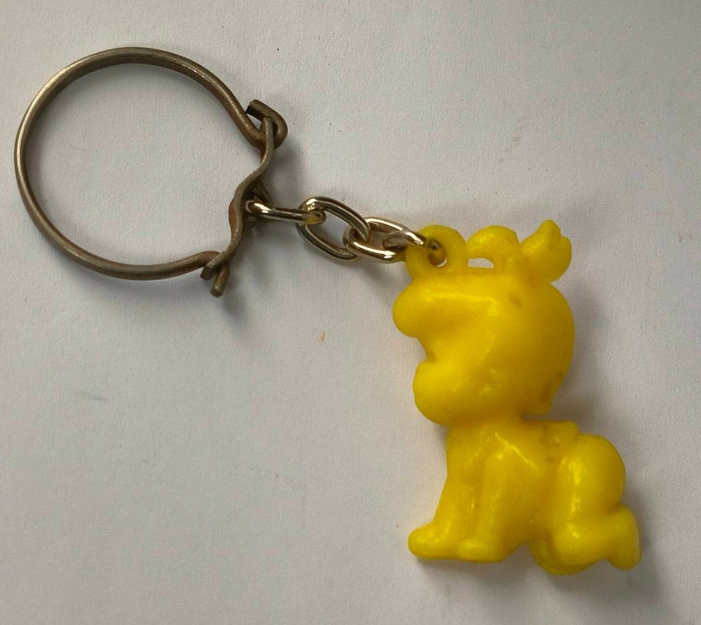 Pebbles Flintstone ( uit Flintstones ) sleutelhanger (geel), Ophalen of Verzenden, Zo goed als nieuw, Knuffel of Figuurtje