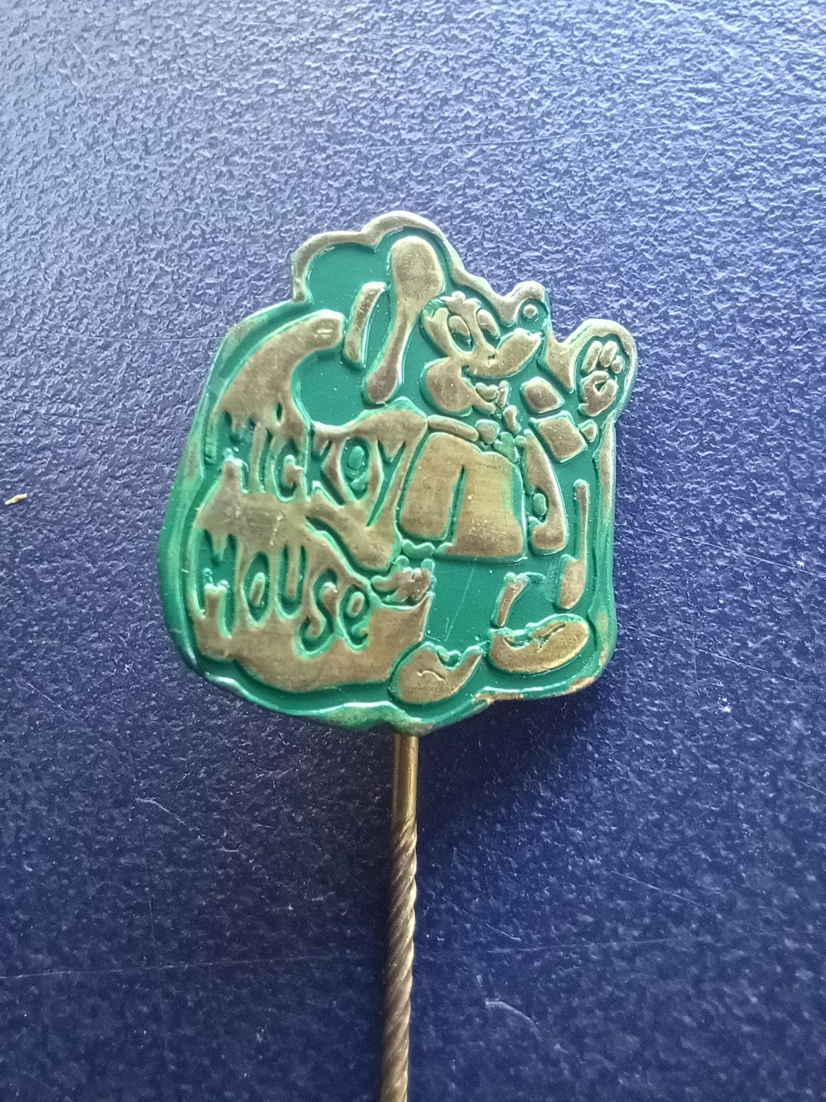 Speldje Mickey Mouse (groen), Verzamelen, Speldjes, Pins en Buttons, Gebruikt, Speldje of Pin, Overige onderwerpen, Ophalen of Verzenden