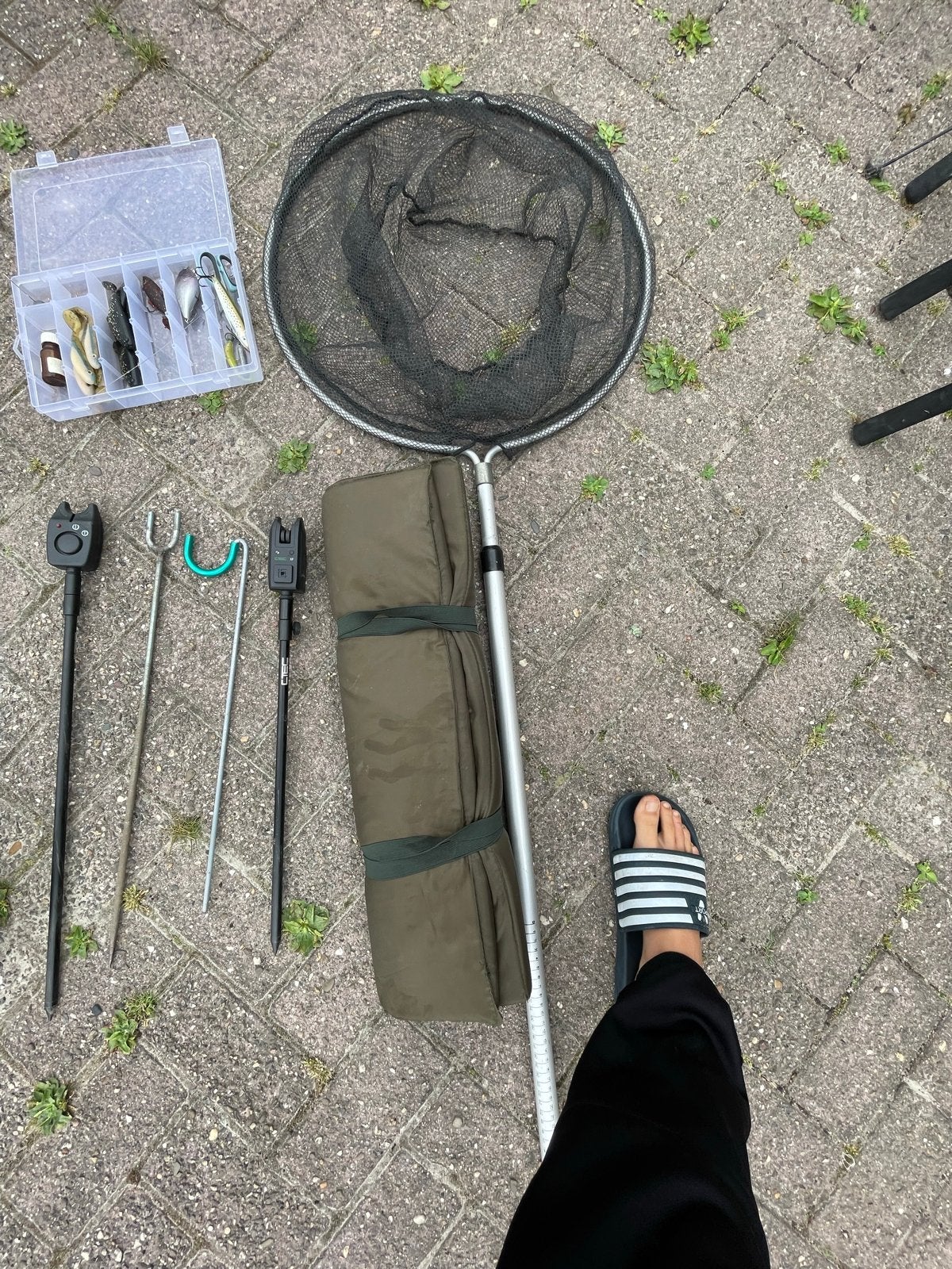 Vis spullen karpers en snoek, Watersport en Boten, Hengelsport | Algemeen, Ophalen, Gebruikt, Complete hengel