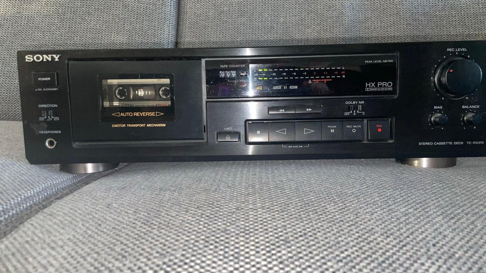 Sony TC-RX370 Stereo Cassettedeck – defect / reparatie, Ophalen, Enkel, Sony, Auto-reverse