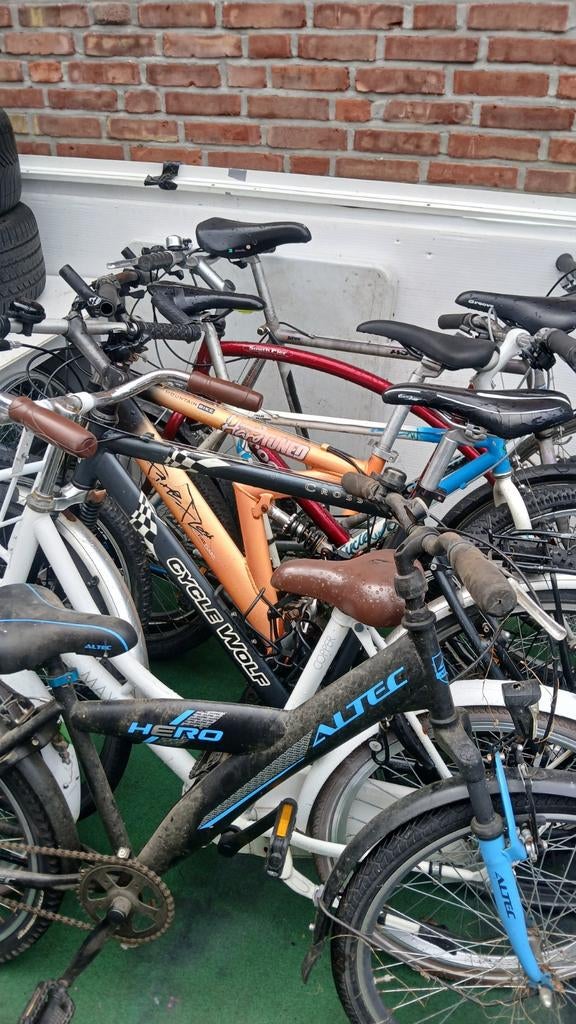 Partij gebruikte fietsen - Diverse merken en voordelig, Overige merken, Gebruikt, Velgrem, Versnellingen