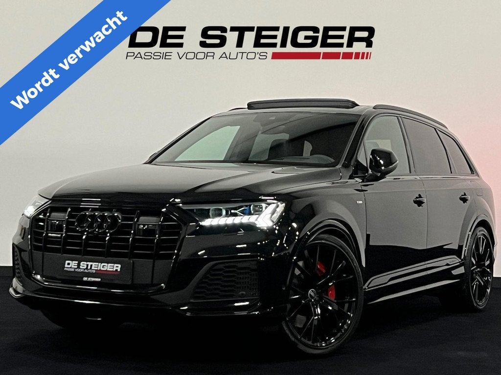 Audi Q7 55 TFSI e quattro Competition SQ7 RS Seats Pano B&O, Auto's, Automaat, Gebruikt, Zwart, 2995 cc