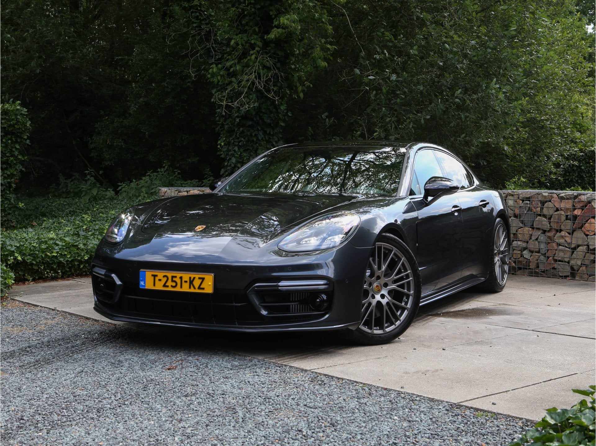 Porsche Panamera 4 E-Hybrid Platinum Edition (bj 2022), Auto's, Automaat, Gebruikt, 4 stoelen, Leder