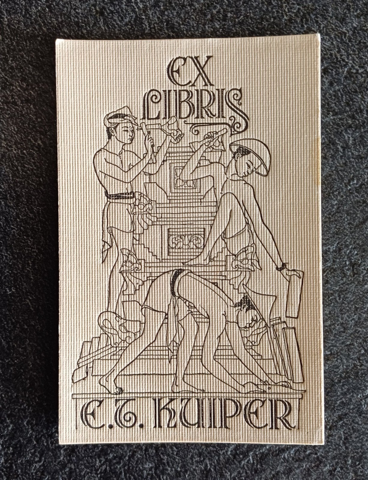 Ex Libris  - Boekmerk door Willem Hofker / W.G. Hofker € 10, Ophalen