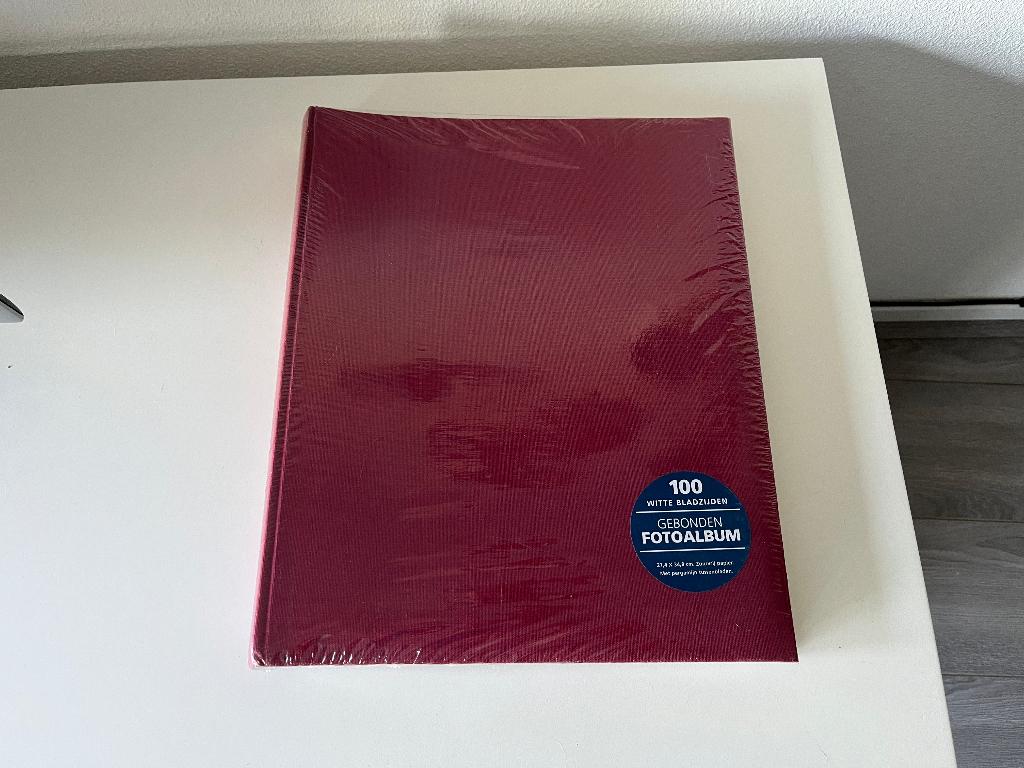Mooie nieuwe fotoalbum  Bordeaurood, Ophalen of Verzenden, Nieuw