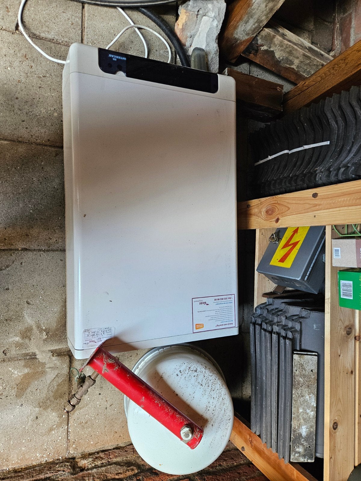 Intergas Kombi Kompakt HRE 36/30 CV-ketel, Ophalen, Gebruikt, Geiser, Minder dan 20 liter