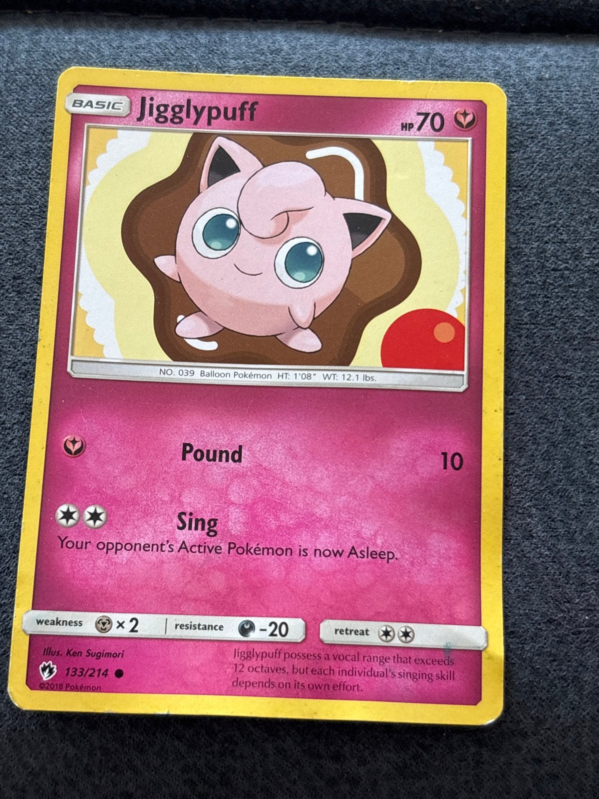 Pokémon Kaart Jigglypuff 133/214 Basic HP70, Ophalen, Gebruikt, Losse kaart