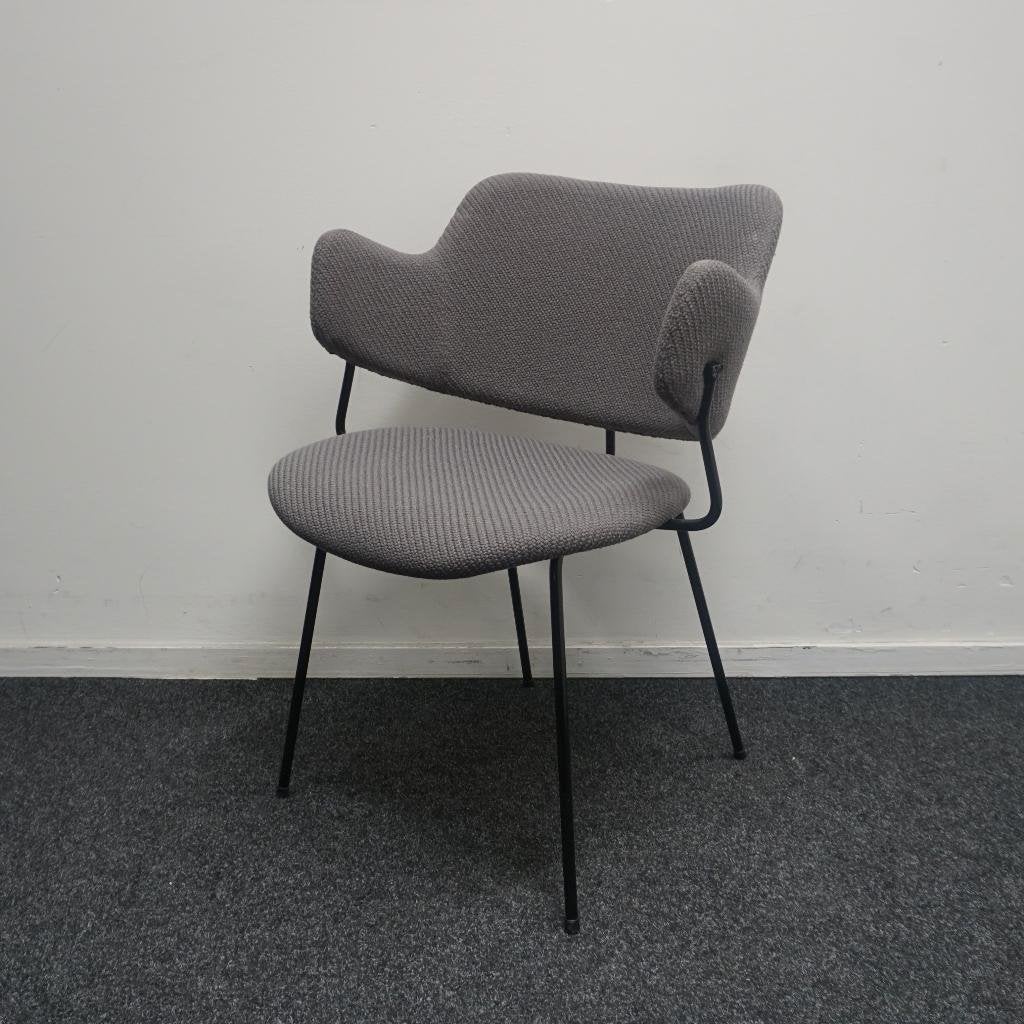 Lensvelt Gispen 205 Stoelen | Design Stoelen | Grijze Stof, Gebruikt, -, Ophalen of Verzenden, Metaal