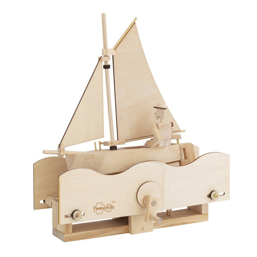 Timberkits Zilte Zeiler - bewegend houten scheepsbouwpakket, Verzenden, Nieuw, Overige merken