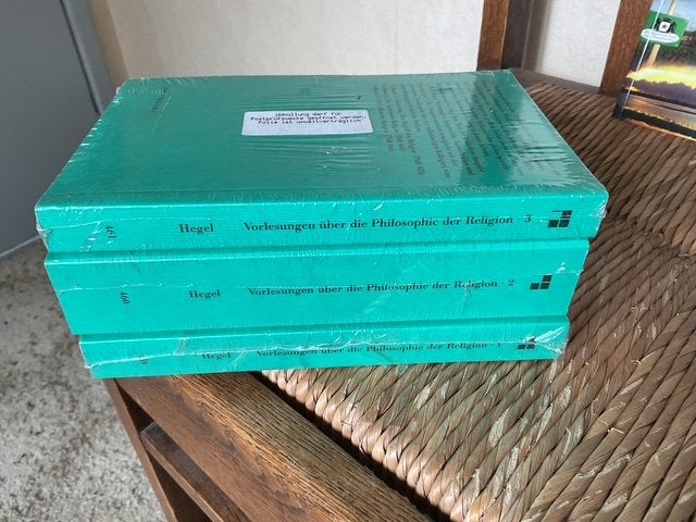 Boeken van G.W.F Hegel over de filosifie van de religie, Ophalen of Verzenden, Nieuw, Overige onderwerpen, G.W.F Hedel