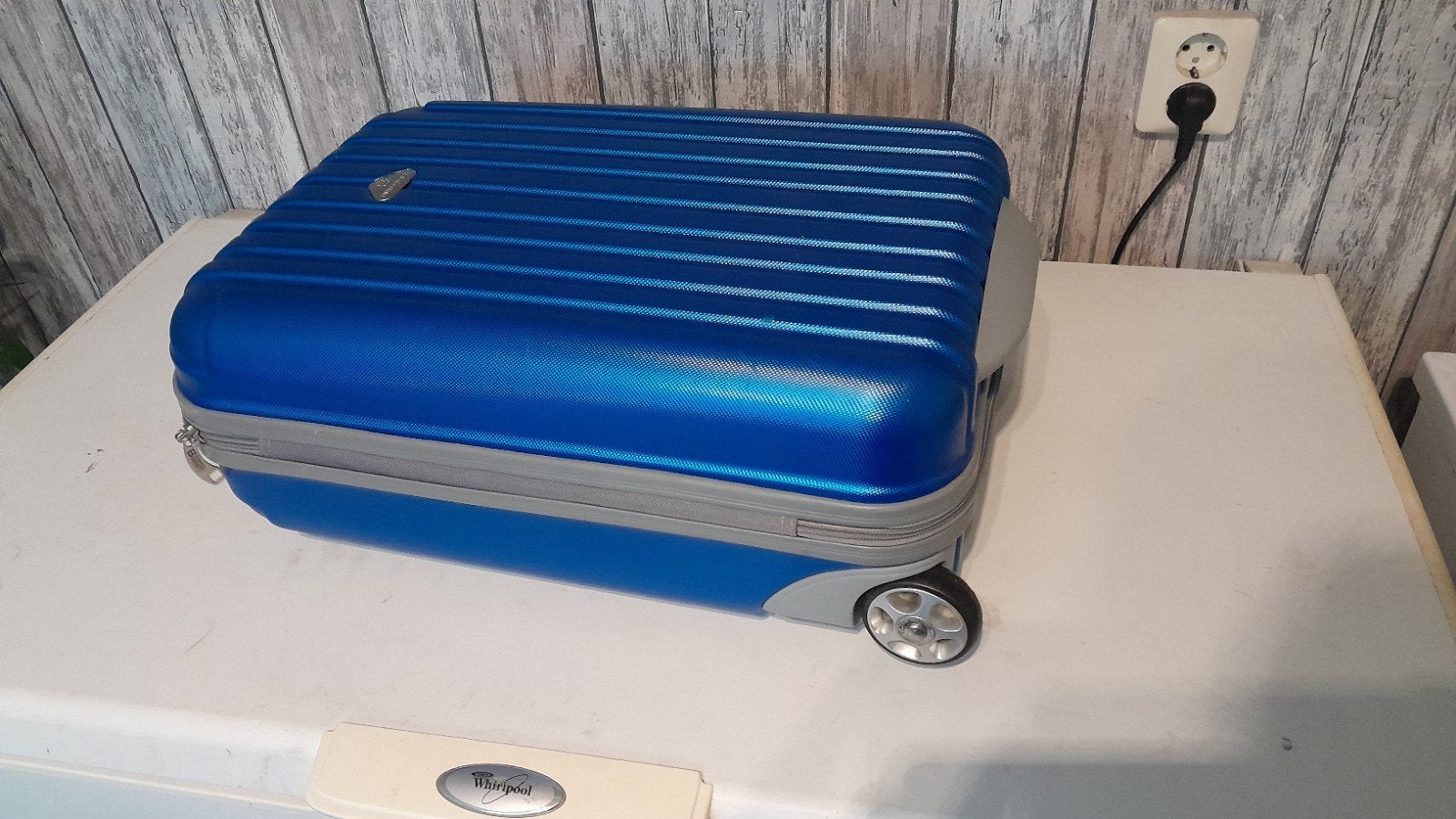 Hardcase handbagage koffer klein hand bagage hard blauw, Wieltjes, 50 tot 60 cm, Hard kunststof, Ophalen of Verzenden