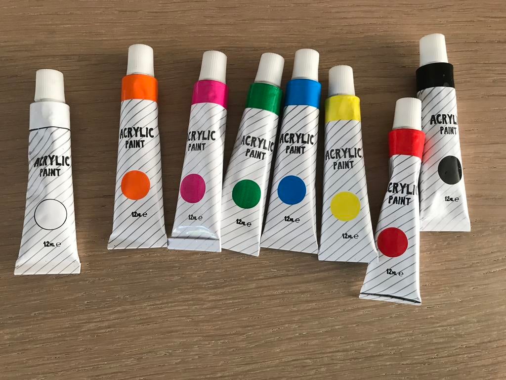 Tubes aquarelverf, oil en acryl verf, Hobby en Vrije tijd, Ophalen of Verzenden, Gebruikt