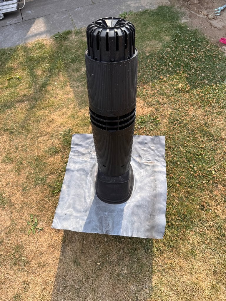 Rookgasafvoer dakdoorvoer cv ketel, Doe-het-zelf en Verbouw, Buizen en Afvoer, Ophalen, Afvoer, Gebruikt, Pvc
