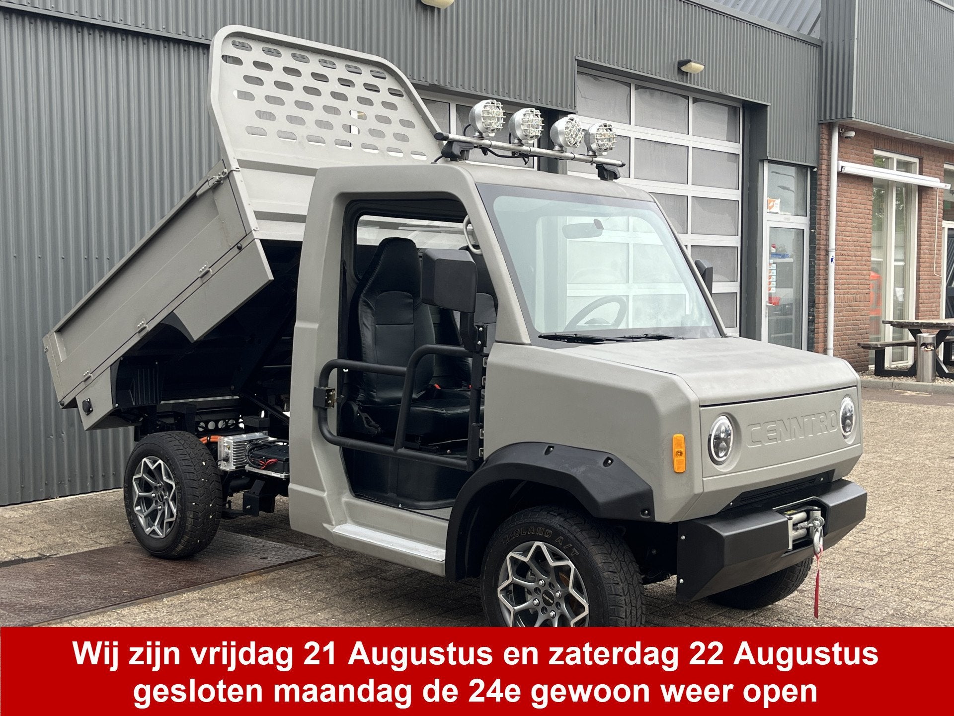 Cenntro Logistar TeeMak Kipper 100% elektrisch Nieuw ideaal, Auto's, Gebruikt, Zwart, Zilver of Grijs, Te koop