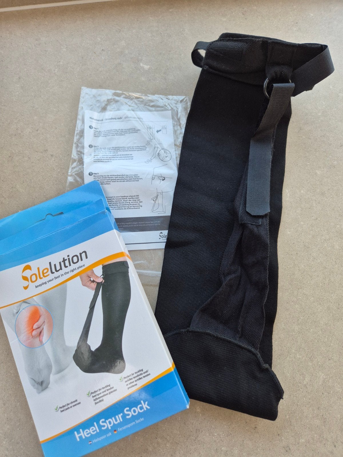 Solelution Hielspoor Sok maat L, Ophalen of Verzenden, Gebruikt
