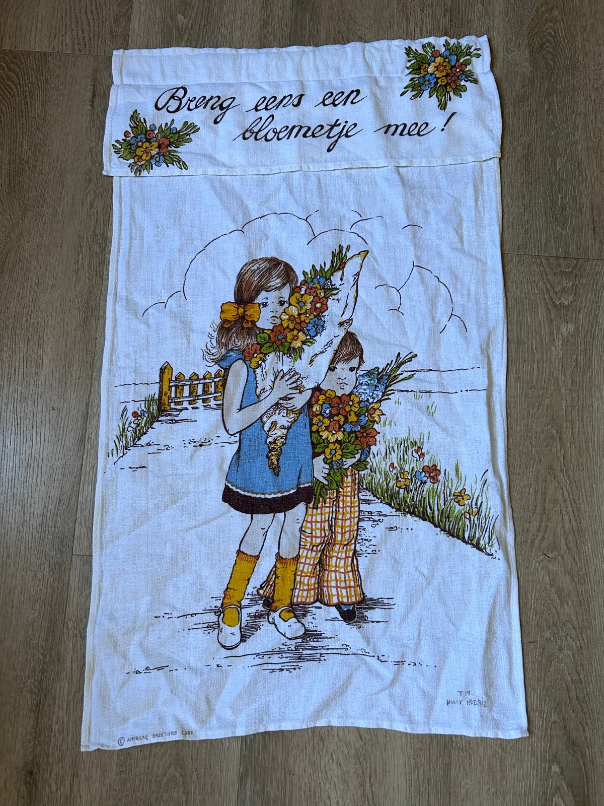 Vintage Holly Hobbie overhanddoek / keukendoek - Jaren '70, Ophalen of Verzenden