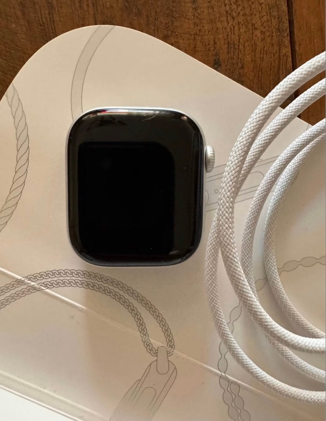 Zilveren Apple Watch Serie 11 42mm - Zo goed als nieuw, Sieraden, Tassen en Uiterlijk, Smartwatches, Gebruikt, IOS, Ophalen of Verzenden