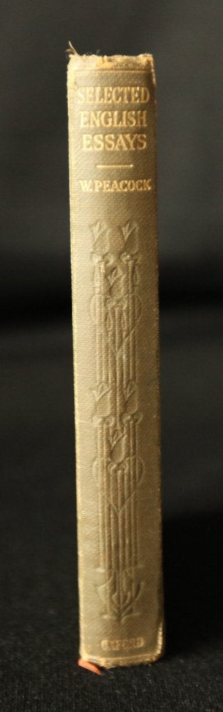 Selected English Essays.  W. Peacock., Boeken, Ophalen of Verzenden, Gelezen, W. Peacock.