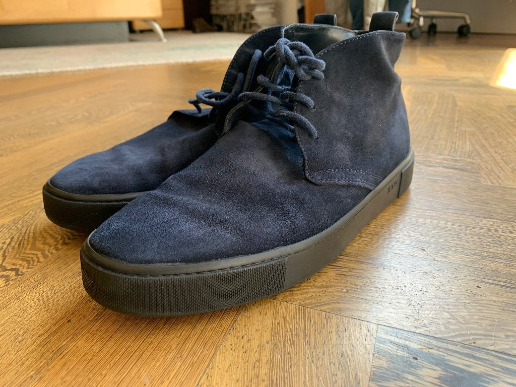 Tod's heren sneakers desert boots suede maat 8,5 zgan ., Kleding | Heren, Schoenen, Blauw, Boots, Ophalen of Verzenden, Tod's