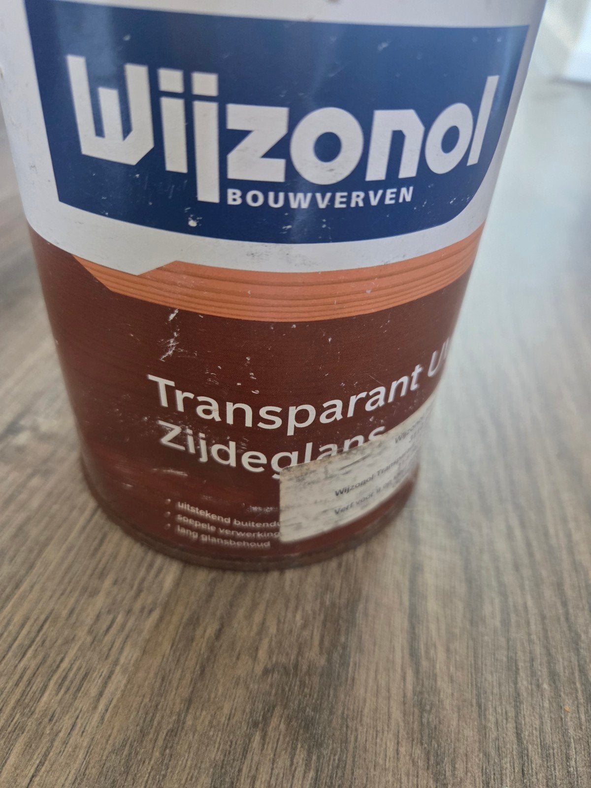 Wijnzonol Transparant UV Zijdeglans Beits Eiken 1L, Ophalen