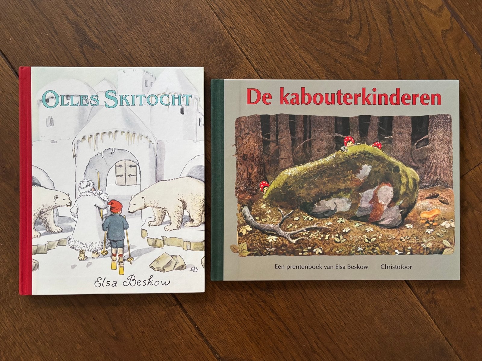 Elsa Beskow: Olles skitocht + De kabouterkinderen, Ophalen of Verzenden, Zo goed als nieuw, Prentenboek
