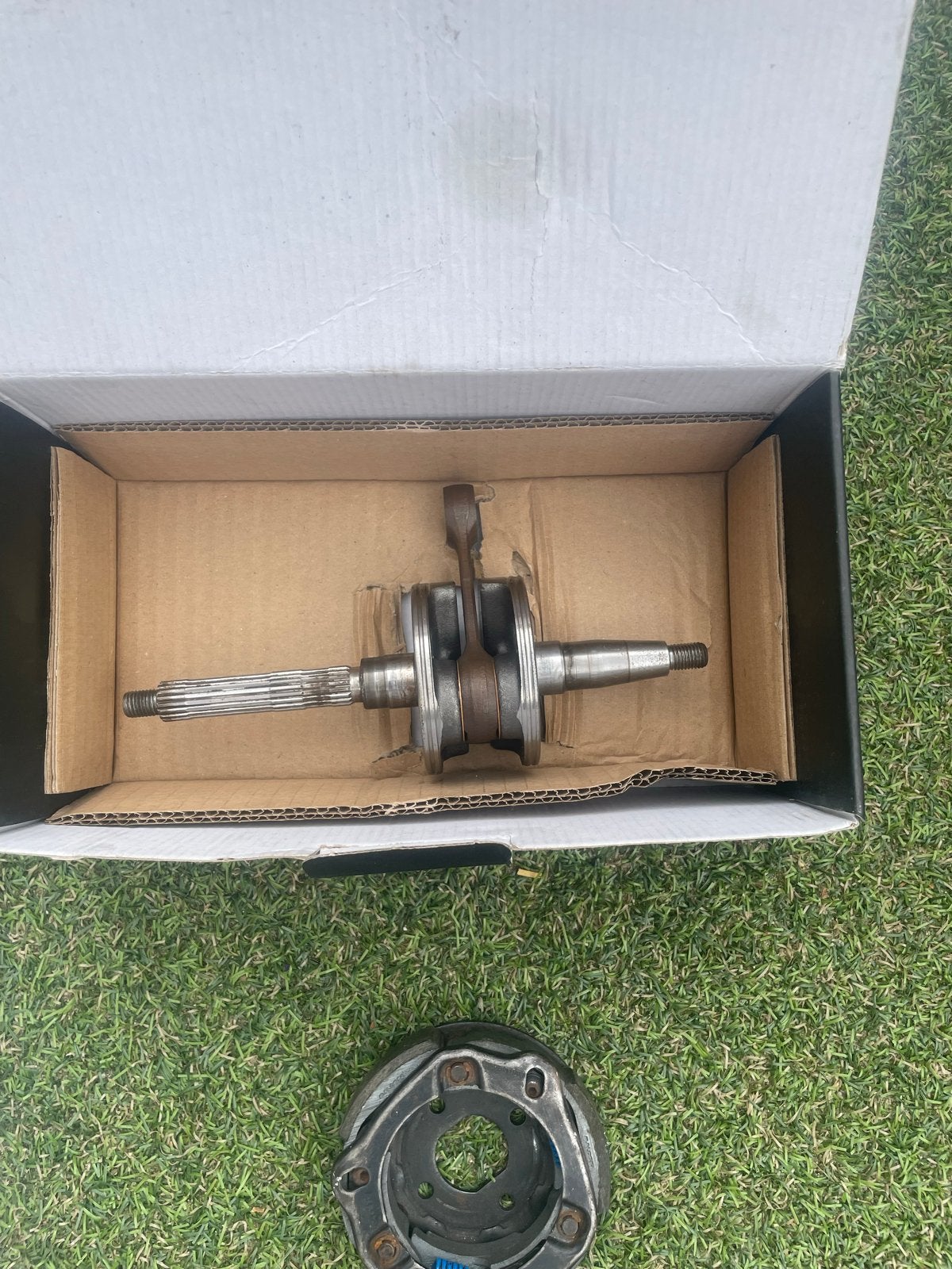 Originele Piaggio 2-takt krukas - Nette staat, Ophalen of Verzenden, Gebruikt, Overige typen, Piaggio