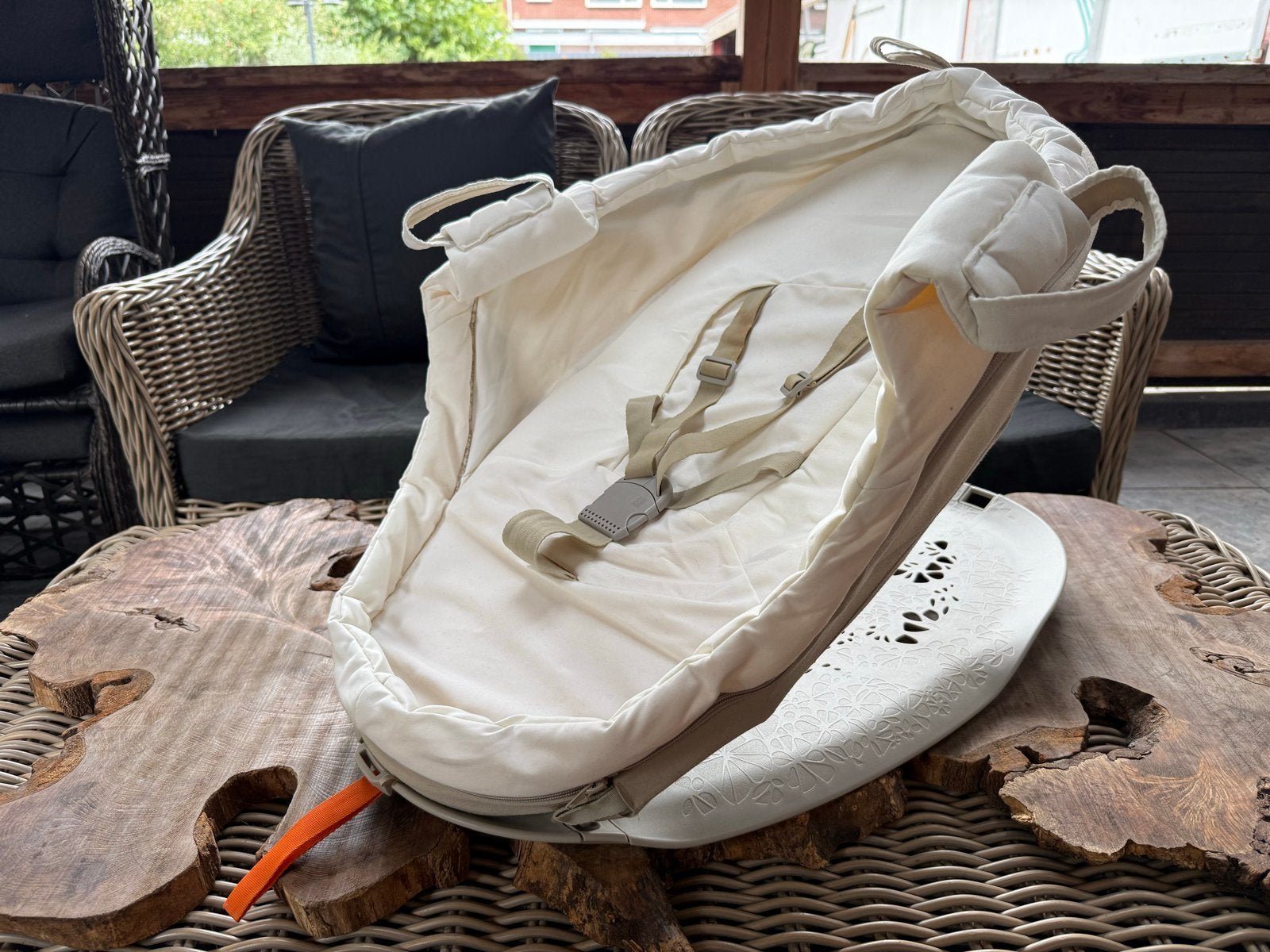 Stokke Bounce 'n' Sleep Wiegje/Wipstoel, Kinderen en Baby's, Ophalen of Verzenden, Gebruikt