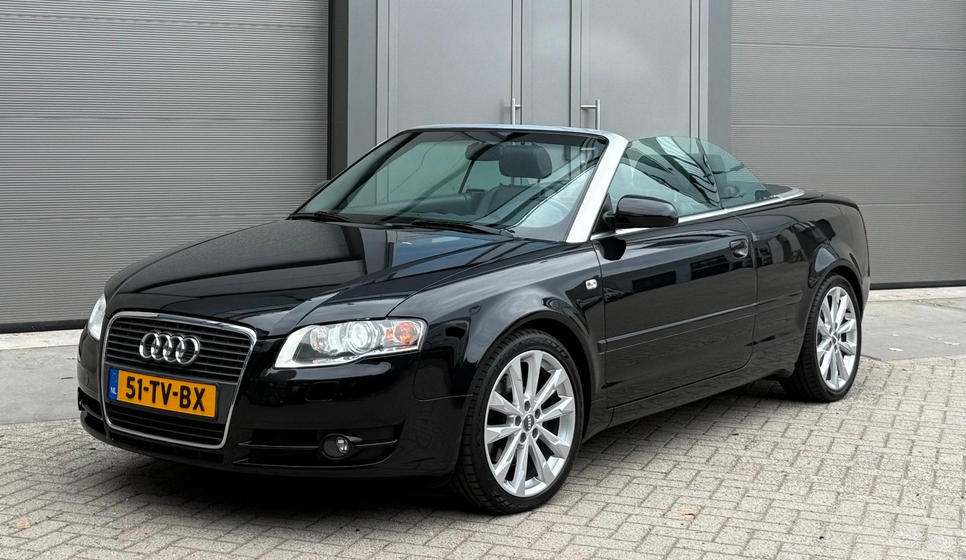 Audi A4 Cabriolet 2.0 TFSI Pro Line Exclusive 2007 Zwart, Auto's, Audi, Gebruikt, Zwart, 4 cilinders, 4 stoelen