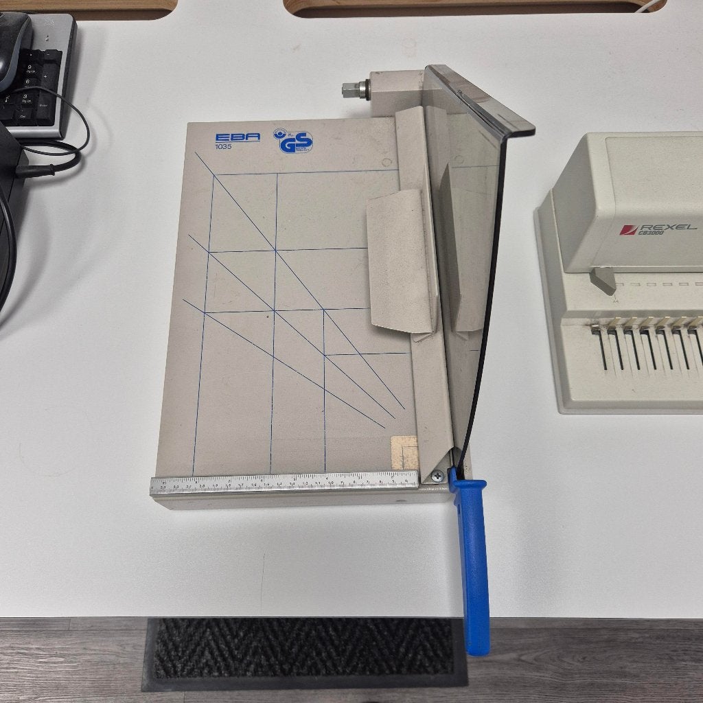 Snijmachine papier EBA 1035, Gebruikt, Metaal, Overige merken, Ophalen
