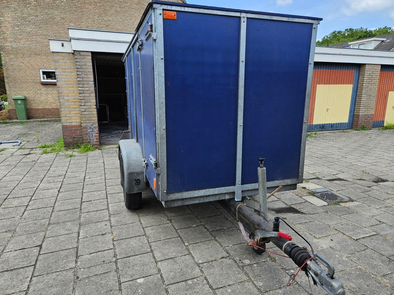 aanhangwagen - Gesloten aanhanger, Auto diversen, Aanhangers en Bagagewagens, Ophalen, Gebruikt