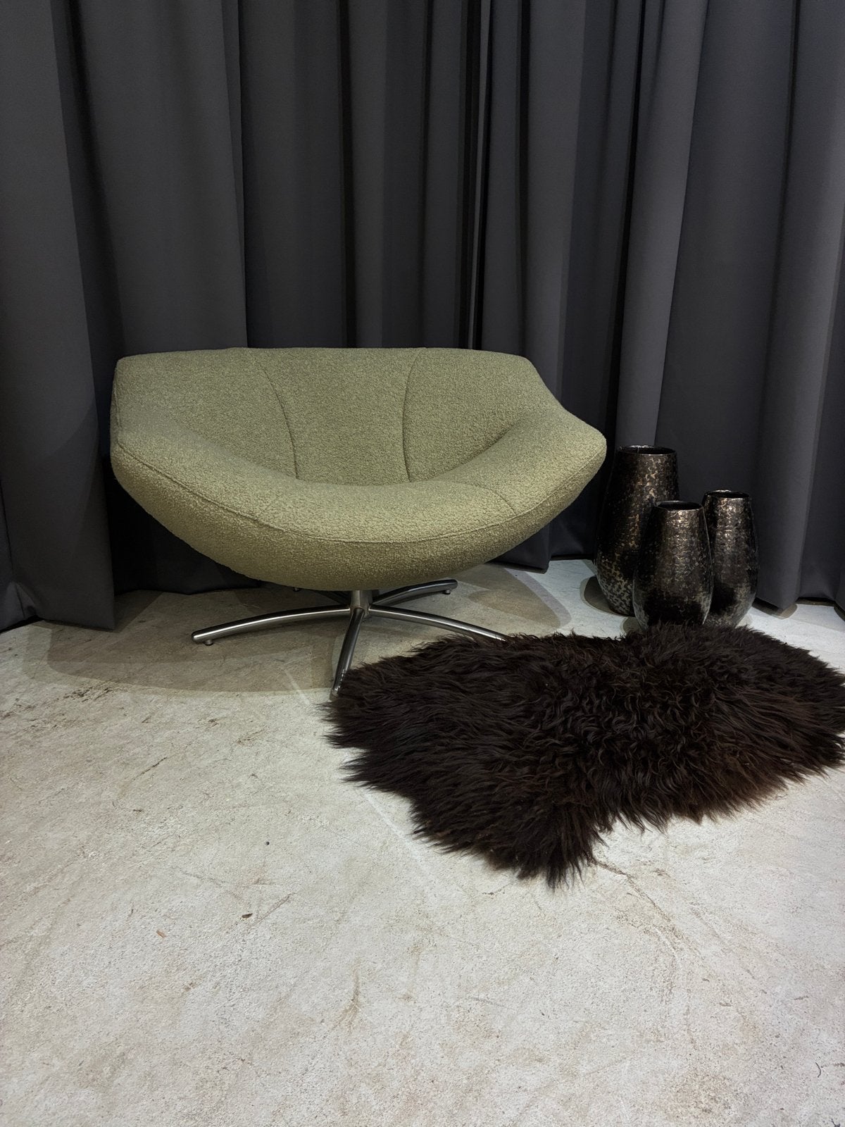 ACTIE - Label Gigi Soft Wol Bouclé Fauteuil - Nieuw wol, Ophalen, Overige kleuren, ., .