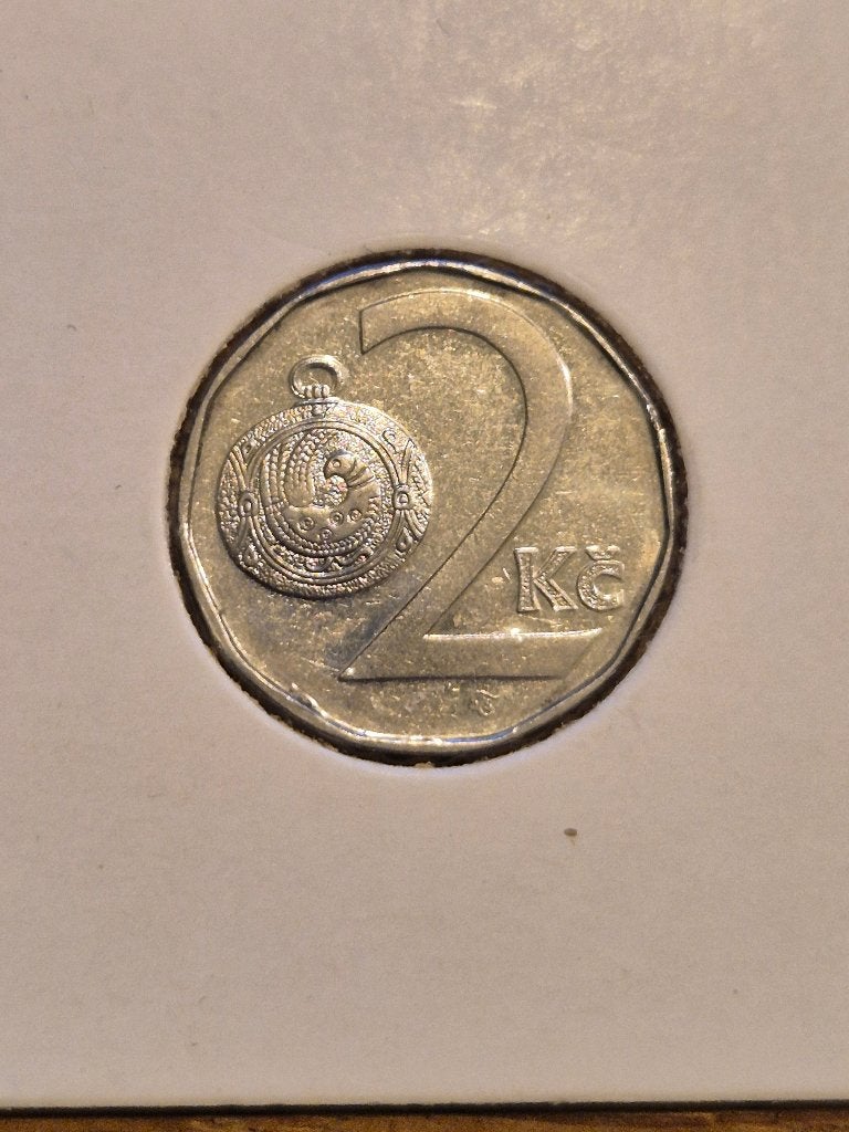 Tsjechië - 2 Koruna 1993, Verzenden, Overige landen, Losse munt