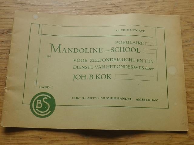 Mandoline-school - joh.b.kok, Gebruikt, Klassiek, Les of Cursus, Ophalen of Verzenden