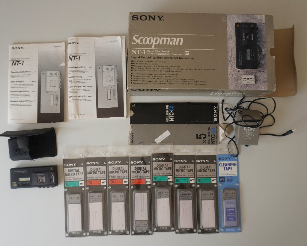 VERKOCHT Sony Nt-1 Scoopman voicerecorder audio, Ophalen of Verzenden, Gebruikt, Audio