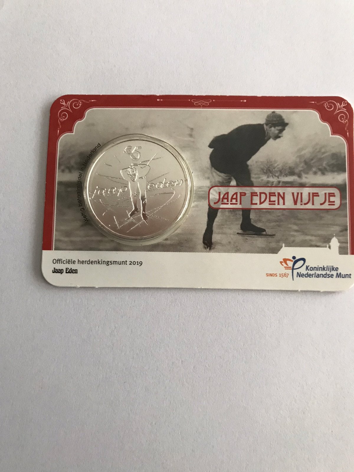 Jaap Eden vijfje in UNC kwaliteit, Ophalen of Verzenden