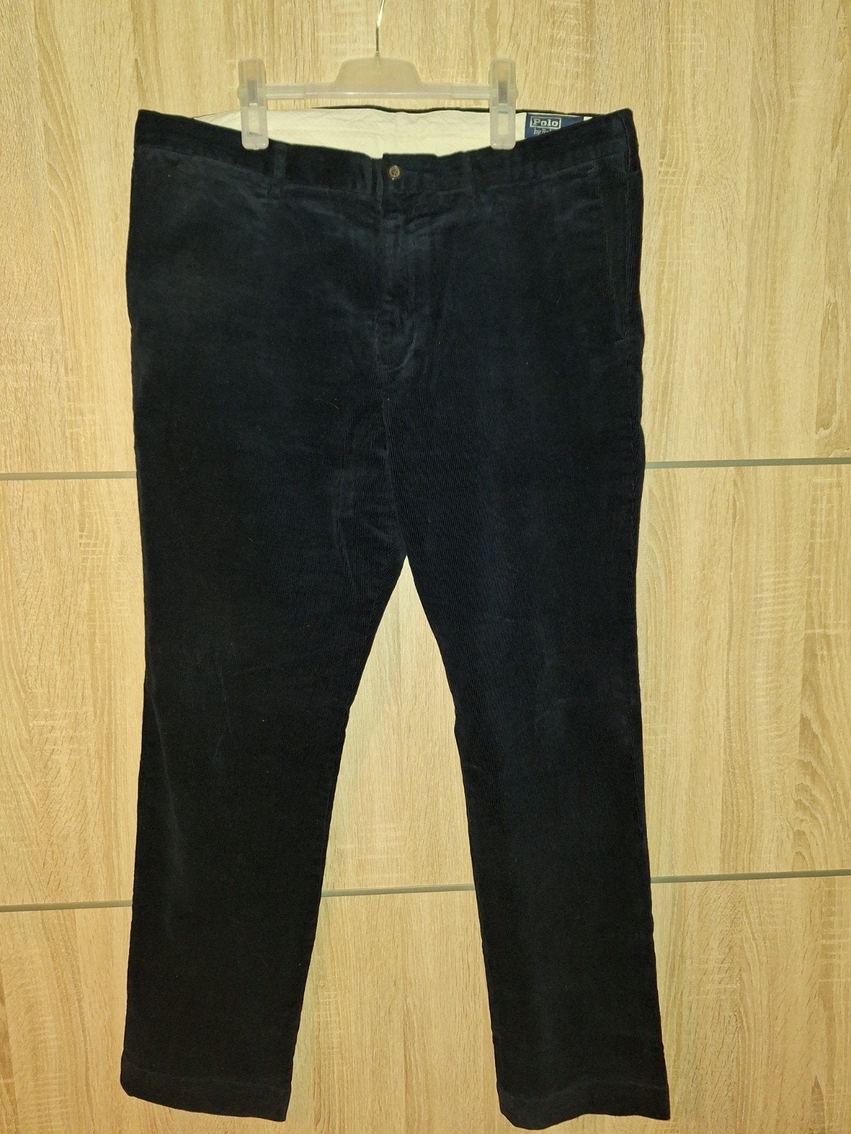 Mooue Ralph Lauren polo rib broek donkerblauw 38/32 slim fit, Maat 56/58 (XL), Verzenden, Blauw, Polo Ralph Lauren