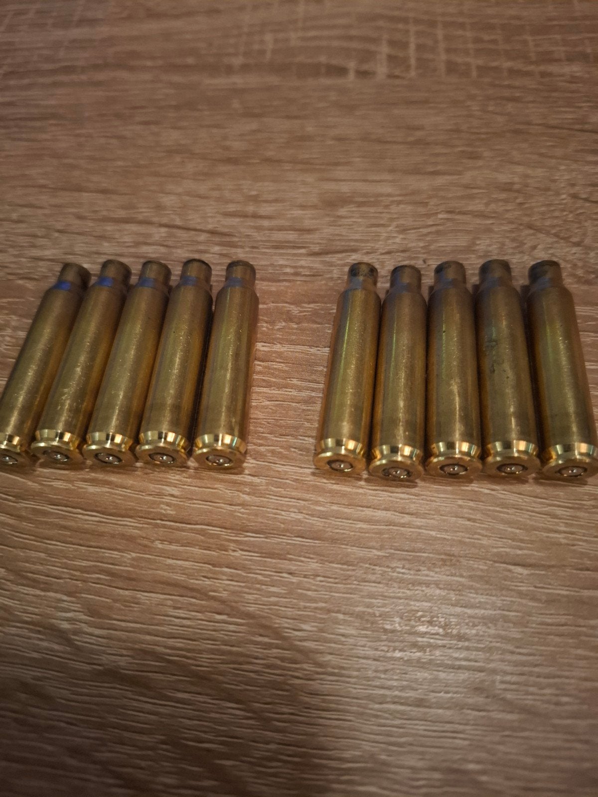 Set van 5 stuks gebruikte hulzen .223 Rem.  GECO., Ophalen of Verzenden, Landmacht, Nederland, Hulzen of Bodemvondsten