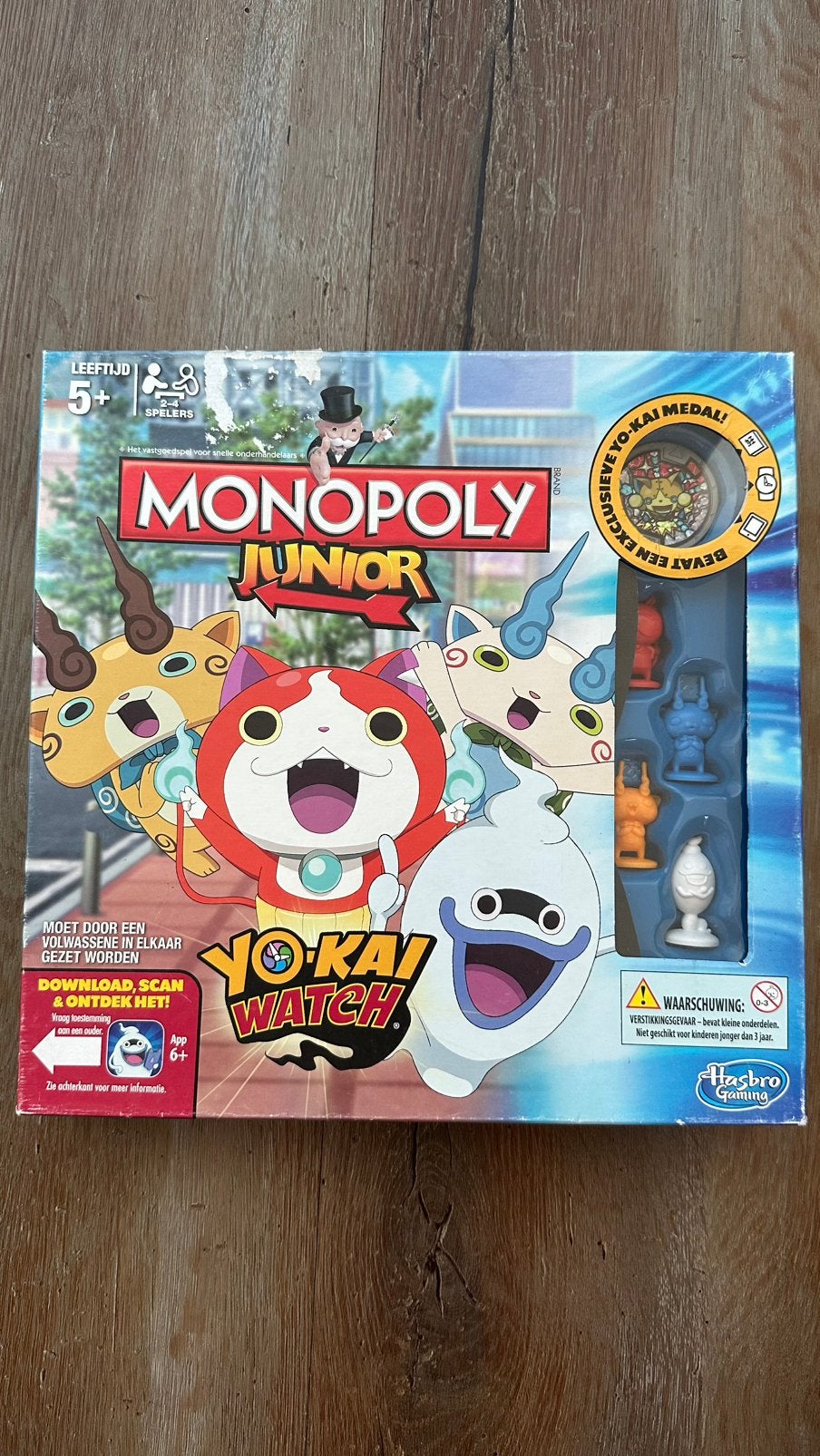 Monopoly Junior Yo-Kai Watch, Een of twee spelers, Ophalen of Verzenden, Gebruikt, Hasbro