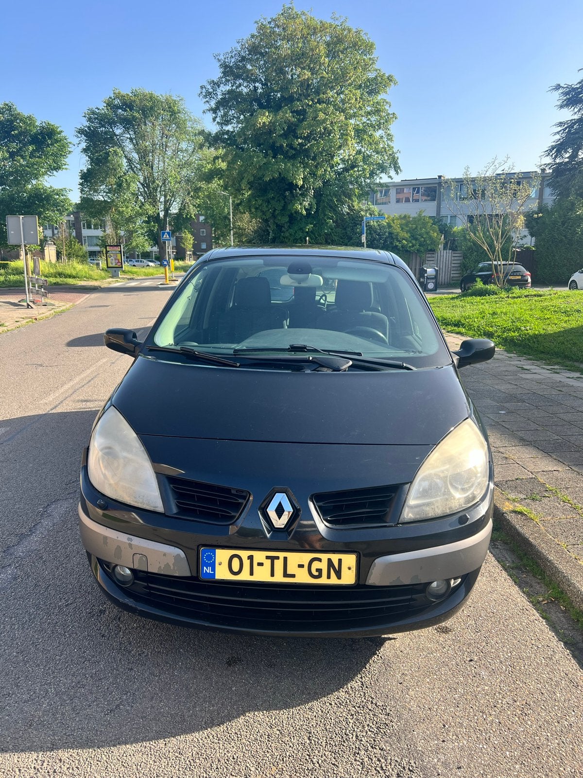 Renault Grand Scenic 2.0 16V 5P AUTOMAAT 2006 Zwart, Auto's, 1998 cc, 4 cilinders, Zwart, Origineel Nederlands