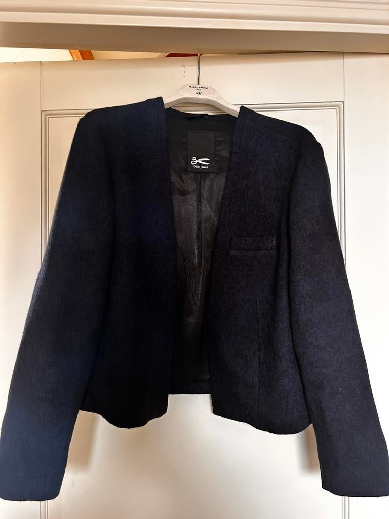 Denham Zwarte Blazer, Ophalen of Verzenden, Zo goed als nieuw, Maat 38/40 (M), Blauw