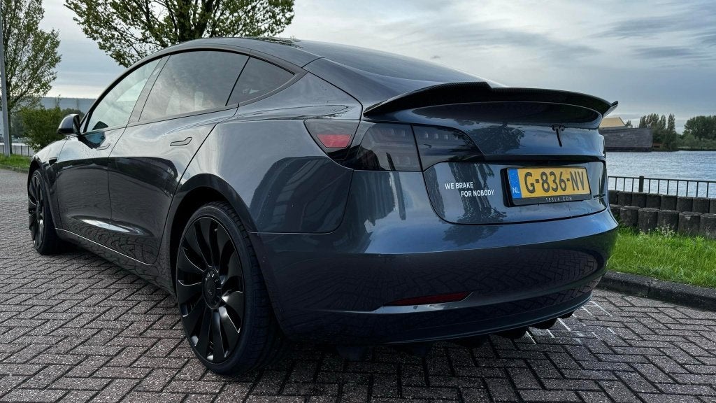Tesla Model 3 2019 LR,FSD!!Battery 87,4% inc.Btw!, Auto's, Automaat, Zwart, 482 pk, Elektrisch